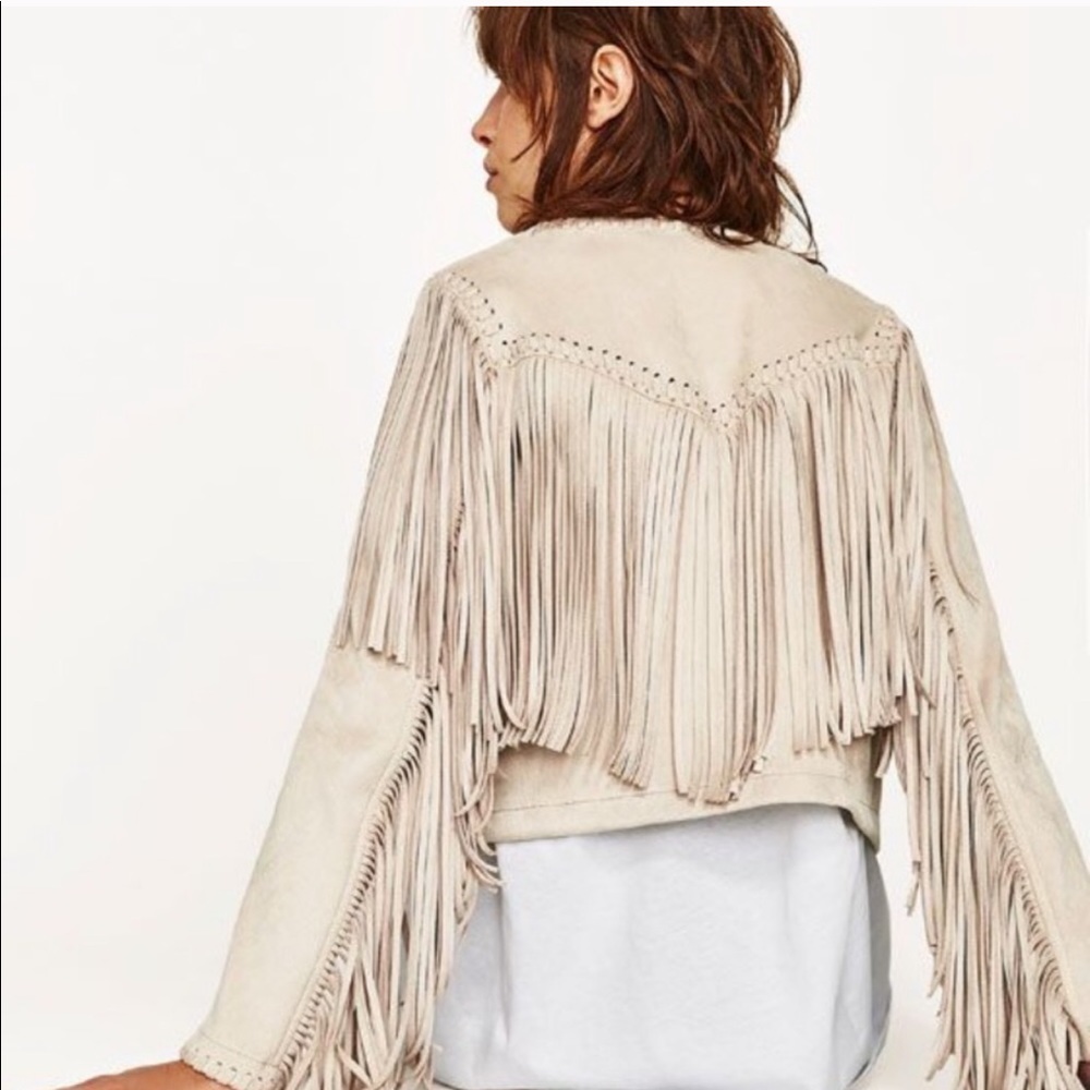 Zara Fringe Jacket